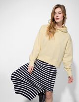 Mikina s kapuc&iacute; - Jednobarevn&eacute; - zluta