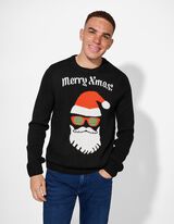 Pullover - Christmas - schwarz