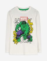 Langarmshirt - Marvel - weiß