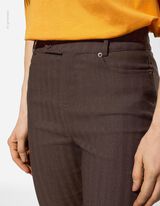 Hose - Skinny Fit - dunkelbraun