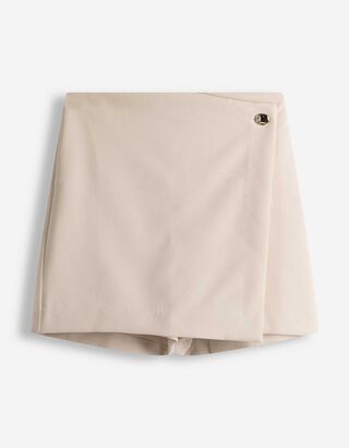 Skort - einfarbig - wei&szlig;