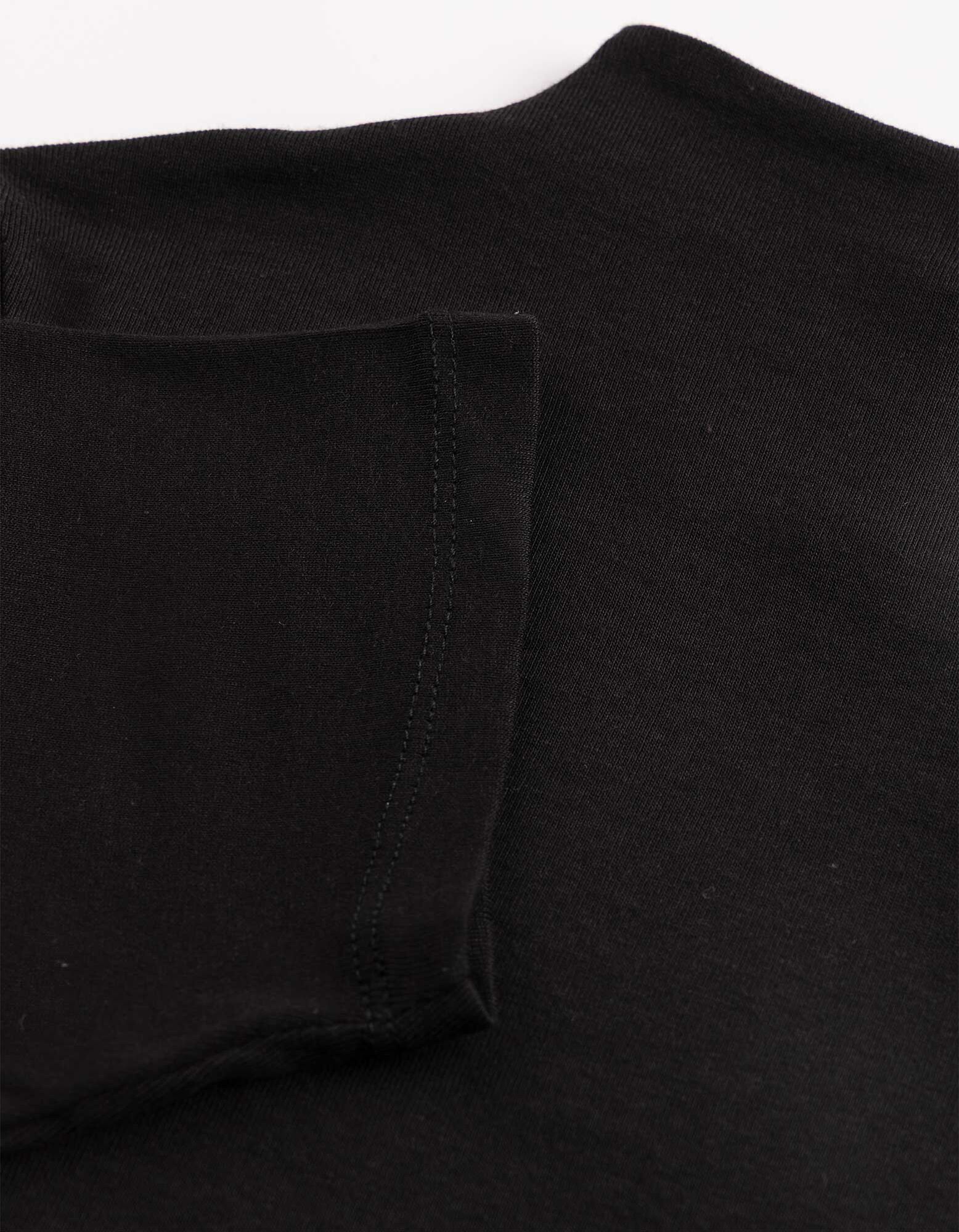 T-Shirt - Modal-Anteil - Schwarz