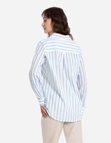 bluzka - kieszeń na piersi - jasny niebieski