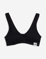 Bralette - Percentuale di tessuto elasticizzato - nero