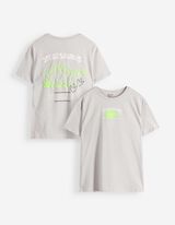 T-Shirt - Oversized Fit - Hellgrau