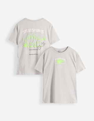 T-Shirt - Oversized Fit - Hellgrau