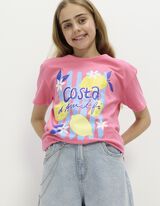 Tričko - Třpytiv&yacute; potisk - pink