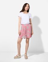 Šortky - Potisk po celé ploše - béžová