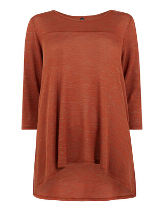 Damen Longsleeve in Melangeoptik