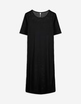 Robe - Longeur à mi-mollet - Noir