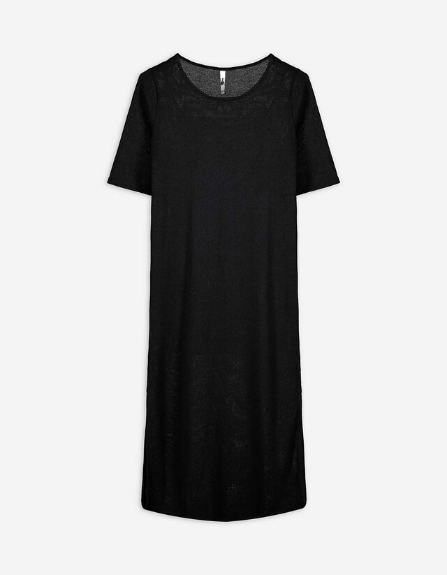 Robe - Longeur à mi-mollet - Noir