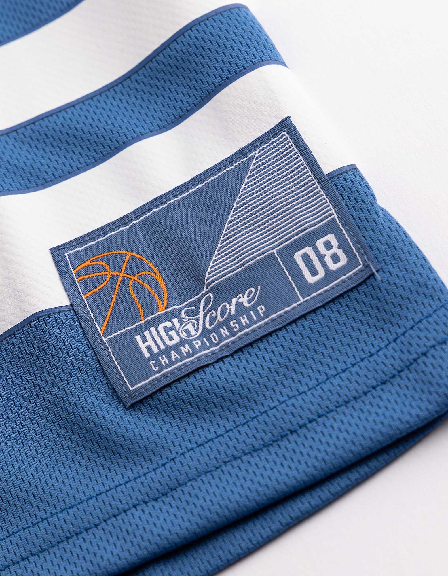 T-Shirt - Mesh - blau