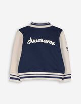 Tepláková bunda - Výšivky - tmavomodra