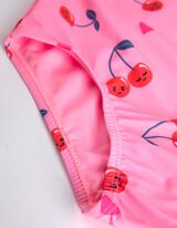 Jednodielne plavky - Celoplošná potlač - pink