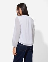 Bluse - Loose Fit - wei&szlig;
