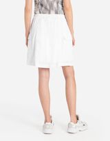 Gonna stile cargo - Orlo regolabile - bianco