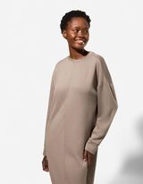 Kleid - Sweat - beige
