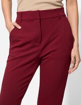 Hlače - Enobarvno - temno rdeca