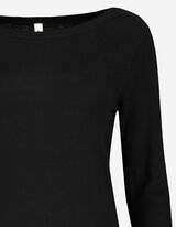 Pullover - viskoosisegu - must