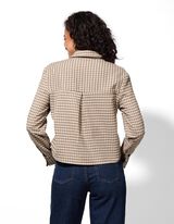 Blúz - Kockás - bézs