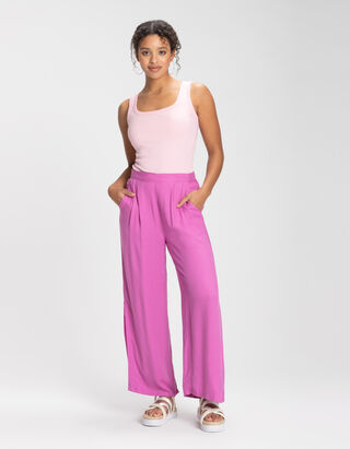 Jupe-culotte - Viscose - Lilas