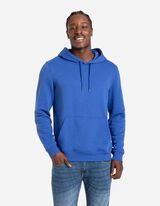 Majica s kapuljačom - mje&scaron;avina pamuka - tamno plava