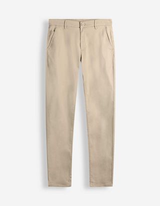 Chinohose - Slim Fit - Beige