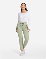 Laisvalaikio kelnės - Tamprus juosmuo - zalias