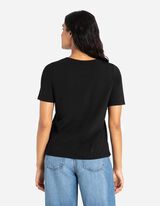 Marškinėliai - Priekinė spauda - juodas