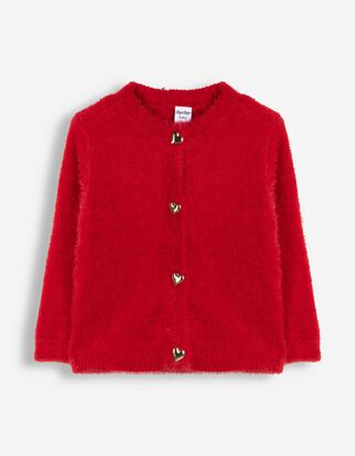 Cardigan - Knopfleiste - Rot