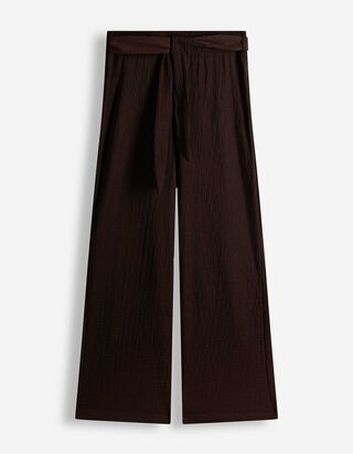 Hose - Bindeg&uuml;rtel - Dunkelbraun