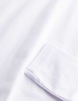 Langarmshirt - Baumwolle - Wei&szlig;