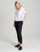 Jegginsy - Efekty prania - czarny