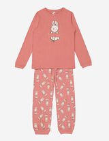 Set van longsleeve en broek - Print - roze