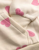 Sweatjacke - Oversized Fit - beige