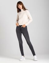 Pullover - Collo alla coreana - beige