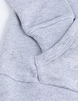 Sweatshirt - Stickerei - hellgrau