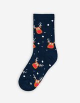 Calze - Natale - blu scuro