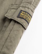 Jogpants - Aufgesetze Taschen - Khaki