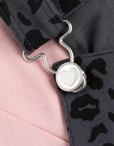 Súprava košele a sukne - Leopardí vzor - ruzova