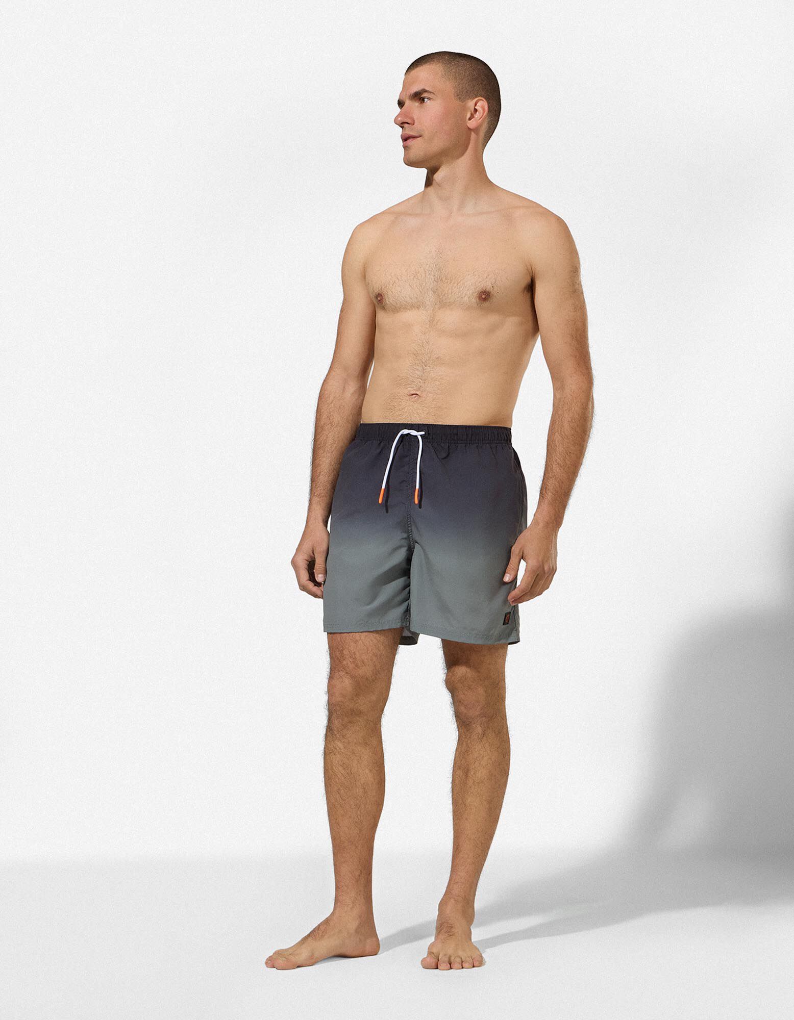 Badehose - einfarbig - schwarz