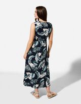 Robe maxi longueur - Lang - bleu fonc&eacute;