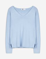Maglione - Misto viscosa - celeste