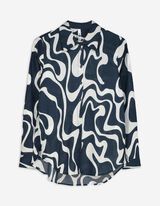 Bluza - Šareni print - tamno-plava