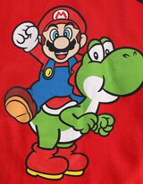 Hossz&uacute; ujj&uacute; felső - Super Mario - piros