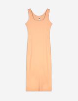 Abito midi - Spacco laterale - arancione