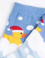 Socken - Christmas - hellblau