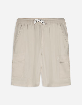 Cargoshorts - Leinen-Mix