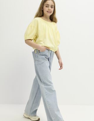 Jeans - Kettedetail - hellblau