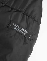 płaszcz - material hydrofobowy - czarny